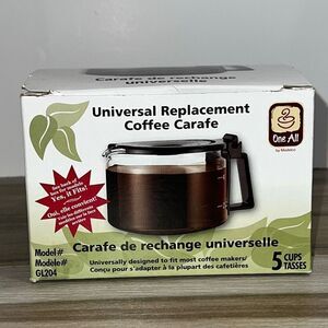 UNIVERSAL DESIGN REPLACEMENT BLACK COFFEE CARAFE 5 CUPS 1.0 CT